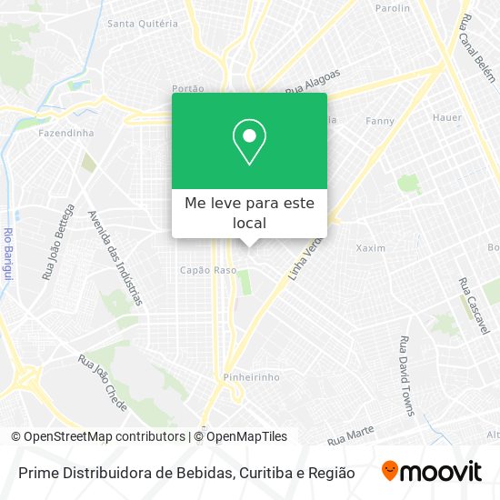 Prime Distribuidora de Bebidas mapa
