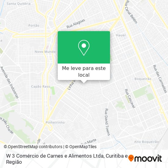 W 3 Comércio de Carnes e Alimentos Ltda mapa
