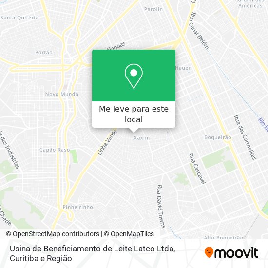 Usina de Beneficiamento de Leite Latco Ltda mapa
