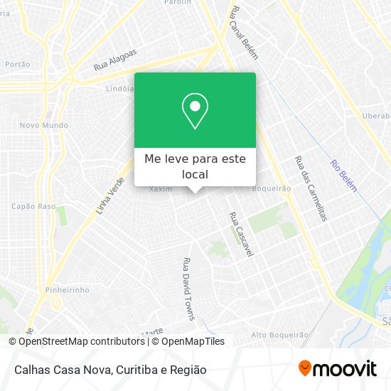 Calhas Casa Nova mapa