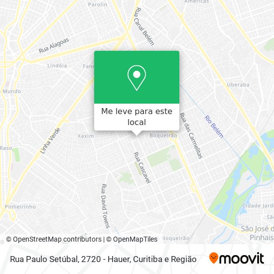 Rua Paulo Setúbal, 2720 - Hauer mapa