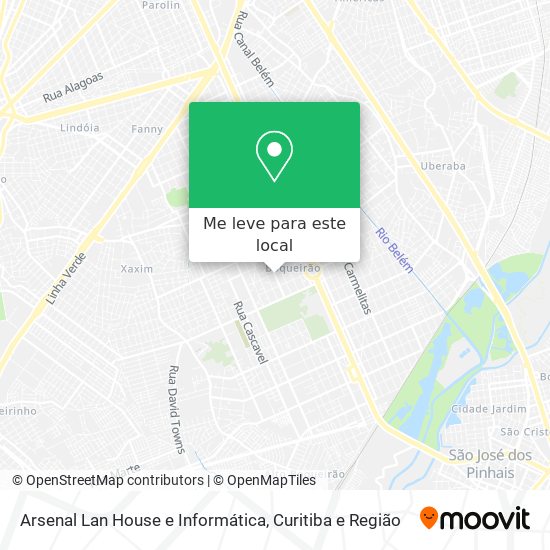 Arsenal Lan House e Informática mapa