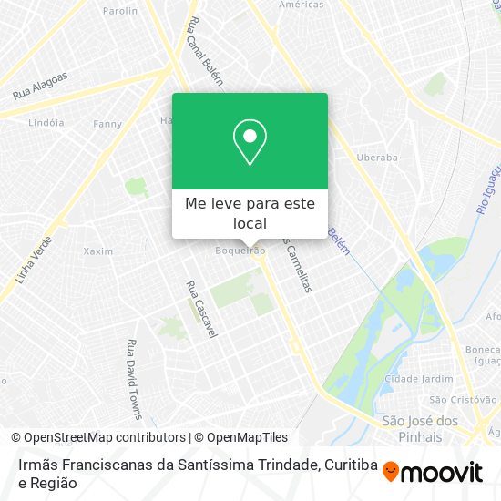 Irmãs Franciscanas da Santíssima Trindade mapa