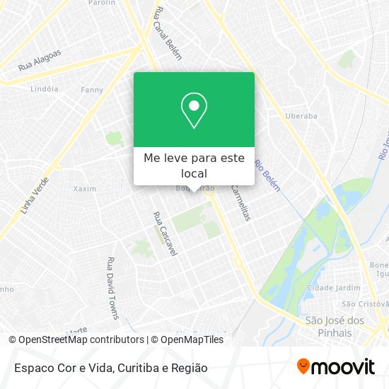 Espaco Cor e Vida mapa