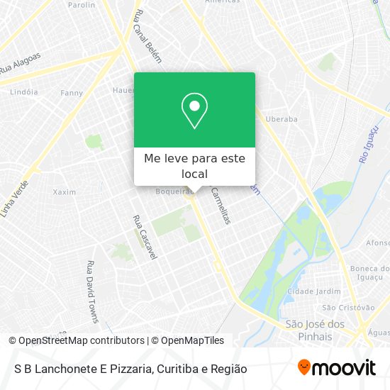 S B Lanchonete E Pizzaria mapa