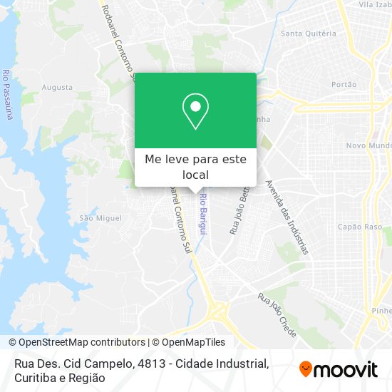 Rua Des. Cid Campelo, 4813 - Cidade Industrial mapa