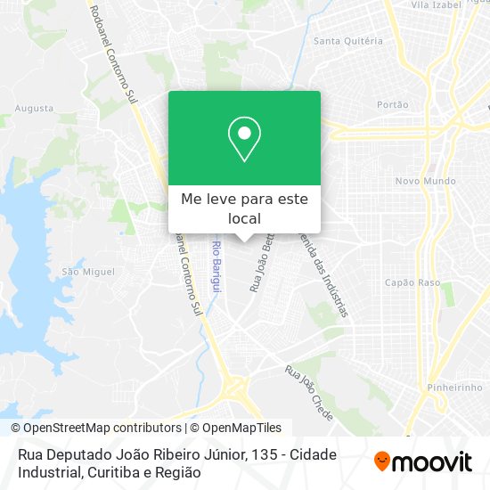 Rua Deputado João Ribeiro Júnior, 135 - Cidade Industrial mapa