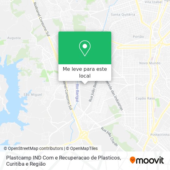 Plastcamp IND Com e Recuperacao de Plasticos mapa