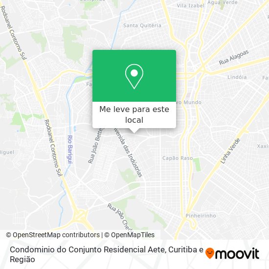 Condominio do Conjunto Residencial Aete mapa
