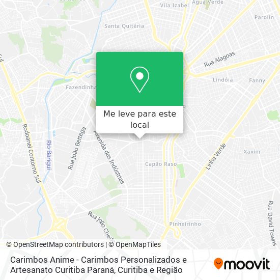 Carimbos Anime - Carimbos Personalizados e Artesanato Curitiba Paraná mapa