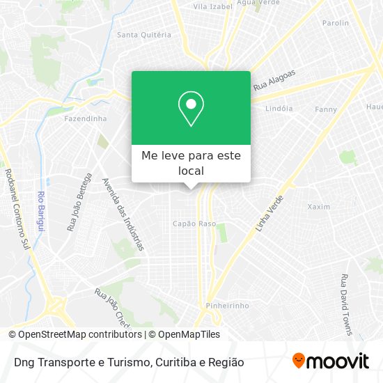 Dng Transporte e Turismo mapa