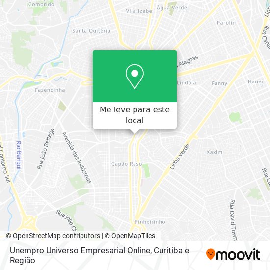 Unempro Universo Empresarial Online mapa