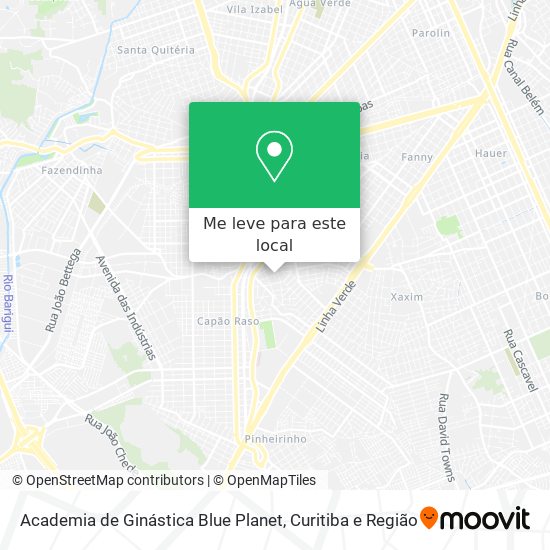 Academia de Ginástica Blue Planet mapa