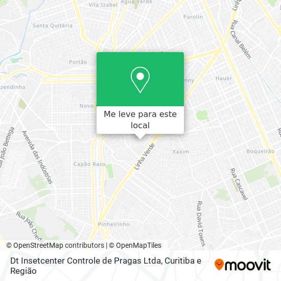 Dt Insetcenter Controle de Pragas Ltda mapa