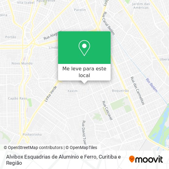 Alvibox Esquadrias de Alumínio e Ferro mapa