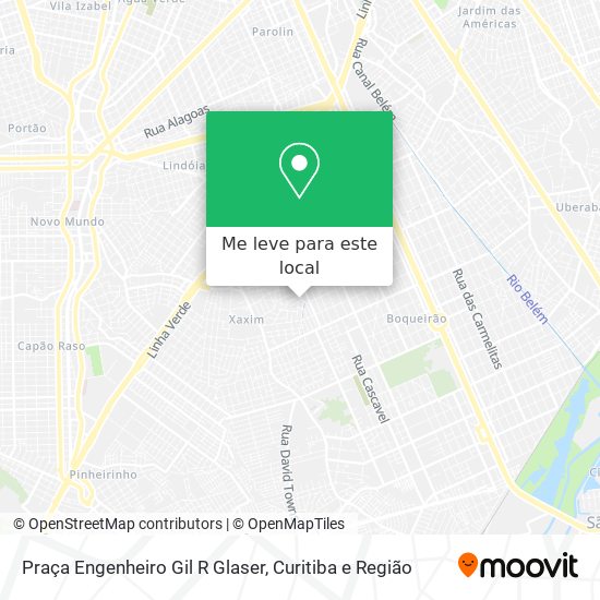 Praça Engenheiro Gil R Glaser mapa