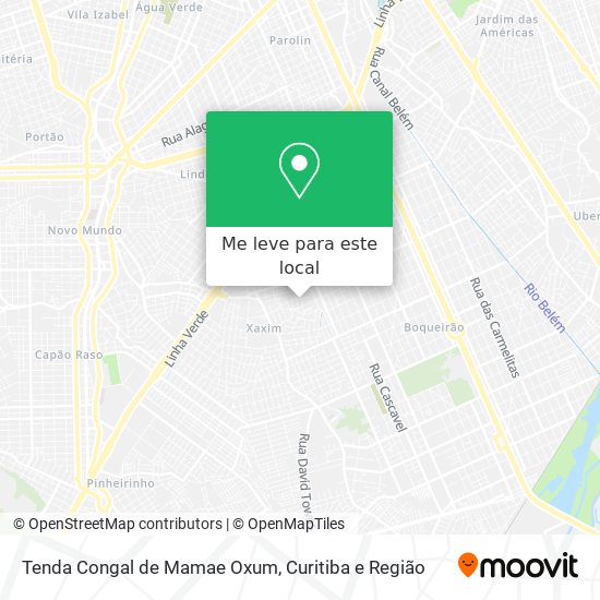 Tenda Congal de Mamae Oxum mapa
