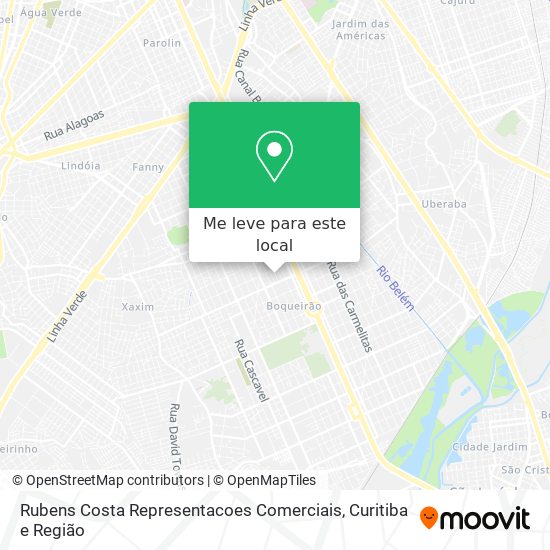 Rubens Costa Representacoes Comerciais mapa