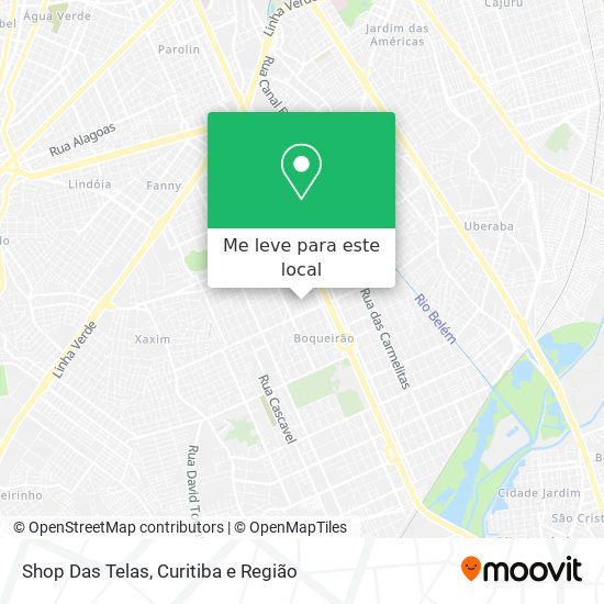 Shop Das Telas mapa