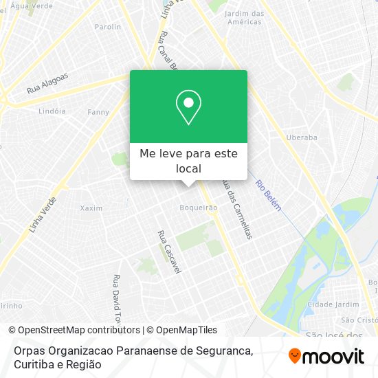 Orpas Organizacao Paranaense de Seguranca mapa