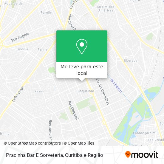 Pracinha Bar E Sorveteria mapa