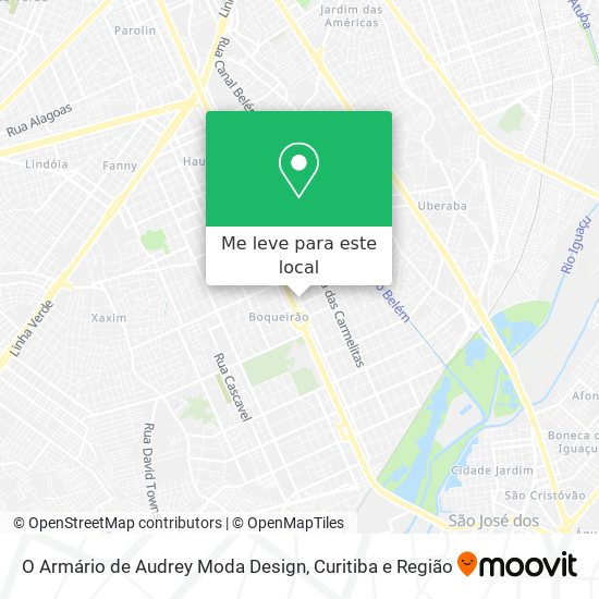 O Armário de Audrey Moda Design mapa
