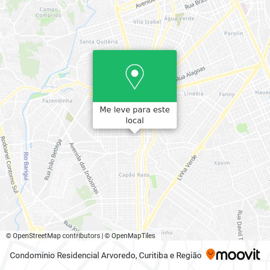 Condominio Residencial Arvoredo mapa