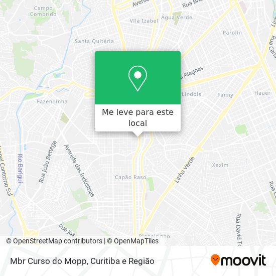 Mbr Curso do Mopp mapa