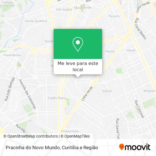 Pracinha do Novo Mundo mapa