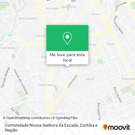 Comunidade Nossa Senhora da Escada mapa