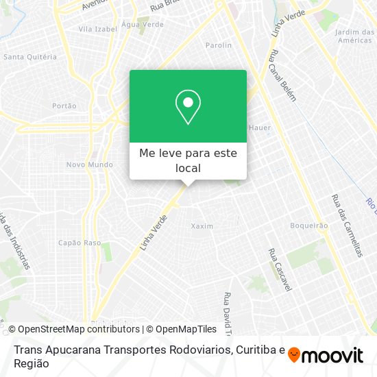Trans Apucarana Transportes Rodoviarios mapa