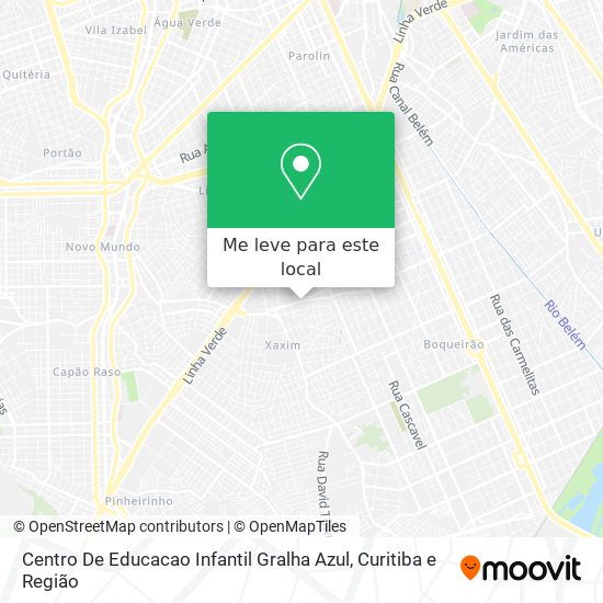Centro De Educacao Infantil Gralha Azul mapa