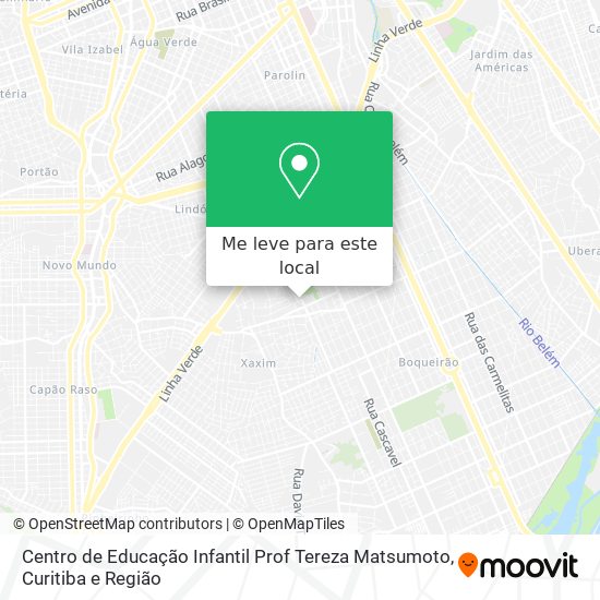 Centro de Educação Infantil Prof Tereza Matsumoto mapa