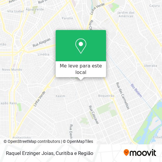 Raquel Erzinger Joias mapa