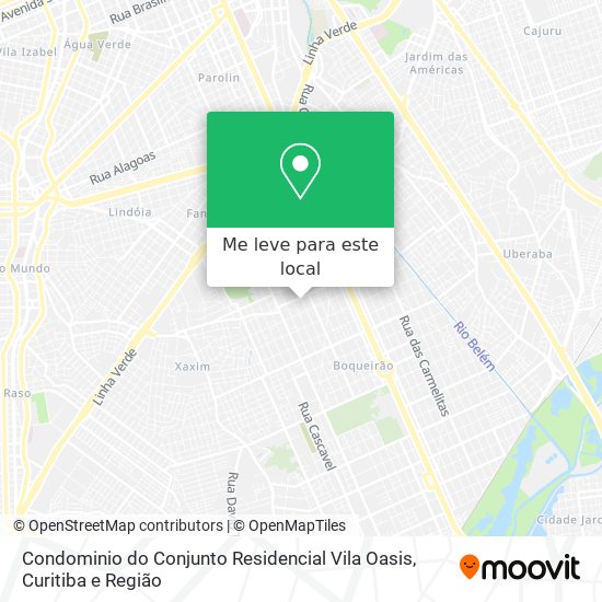 Condominio do Conjunto Residencial Vila Oasis mapa