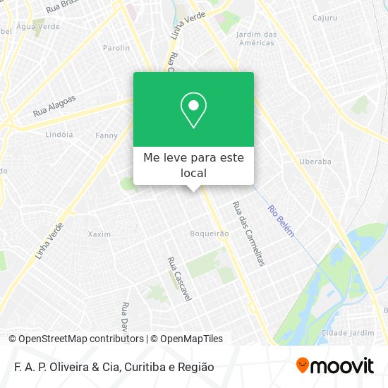 F. A. P. Oliveira & Cia mapa