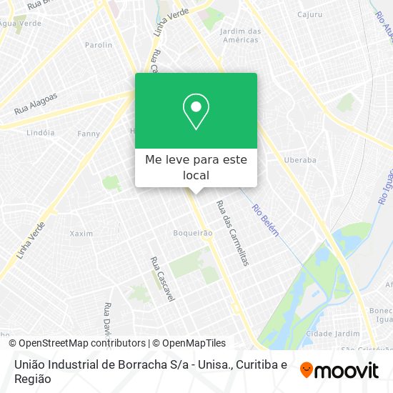 União Industrial de Borracha S / a - Unisa. mapa