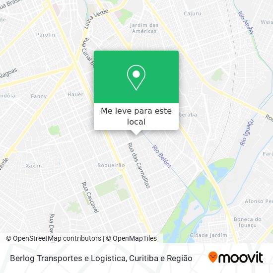 Berlog Transportes e Logistica mapa