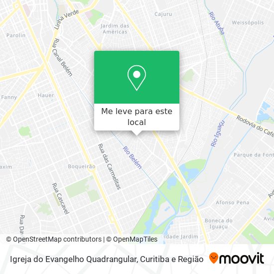 Igreja do Evangelho Quadrangular mapa