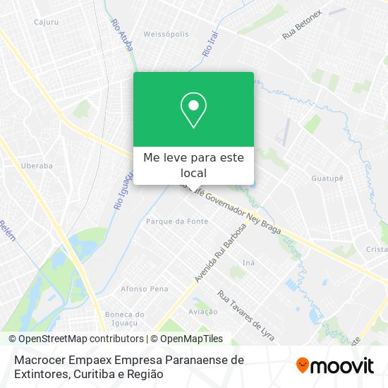 Macrocer Empaex Empresa Paranaense de Extintores mapa