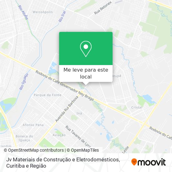 Jv Materiais de Construção e Eletrodomésticos mapa