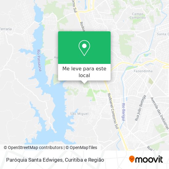 Paróquia Santa Edwiges mapa