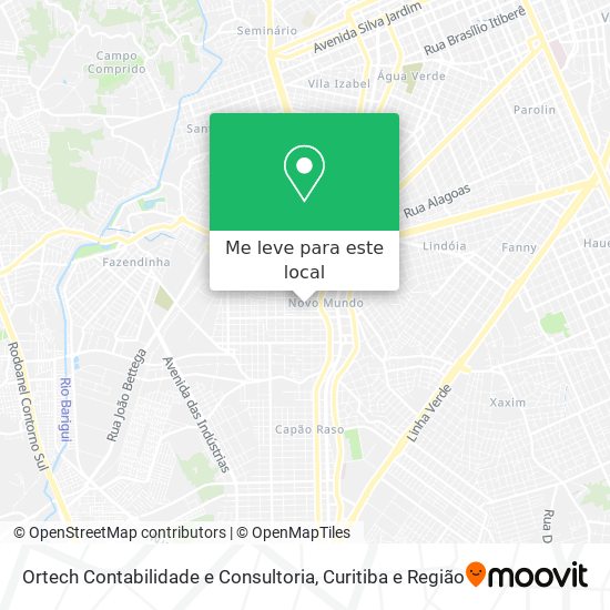 Ortech Contabilidade e Consultoria mapa