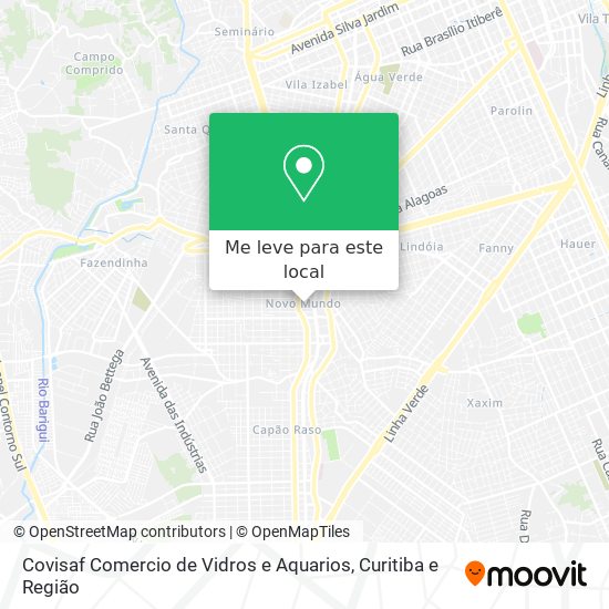 Covisaf Comercio de Vidros e Aquarios mapa