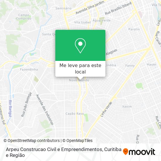 Arpeu Construcao Civil e Empreendimentos mapa