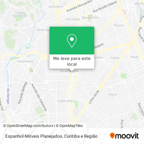 Espanhol-Móveis Planejados mapa