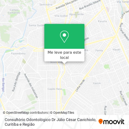 Consultório Odontológico Dr Júlio César Cavichiolo mapa