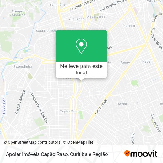 Apolar Imóveis Capão Raso mapa