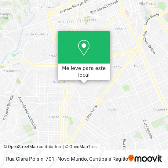 Rua Clara Polsin, 701 -Novo Mundo mapa