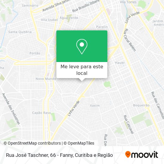 Rua José Taschner, 66 - Fanny mapa